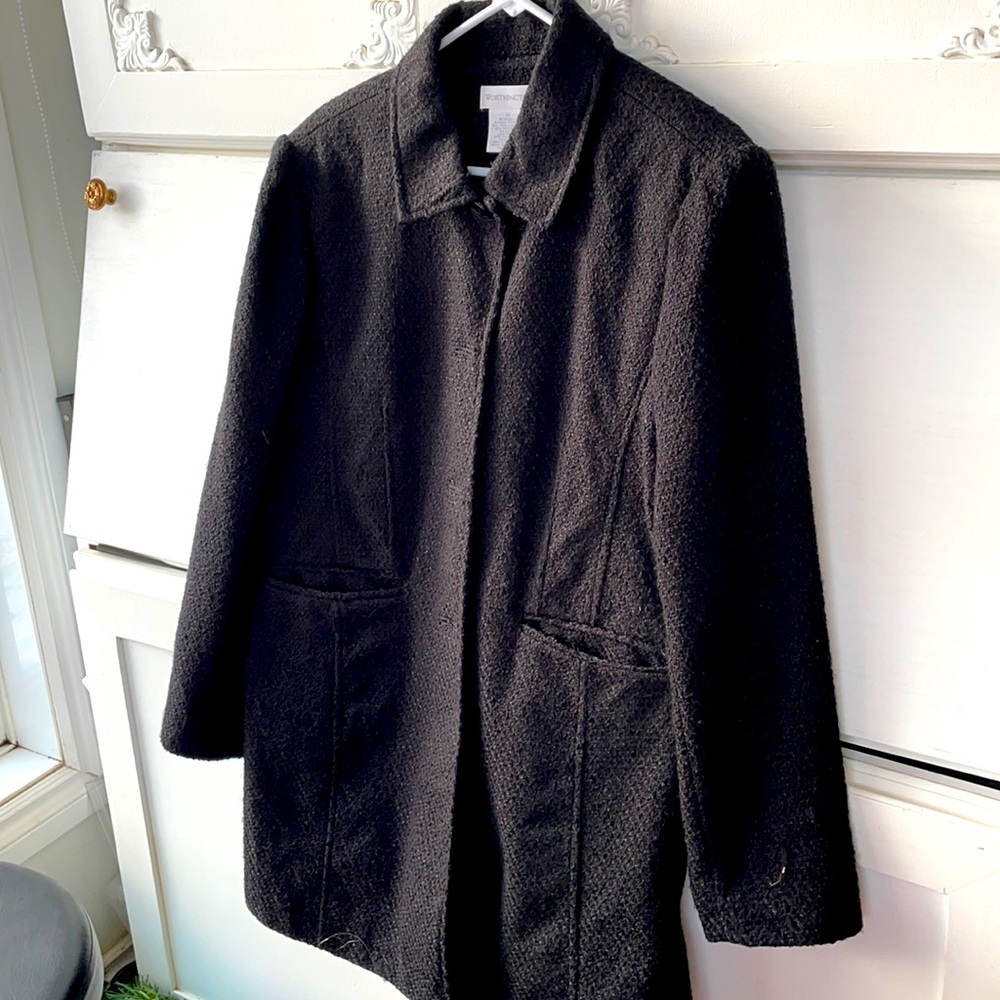 Black dress coat sz14